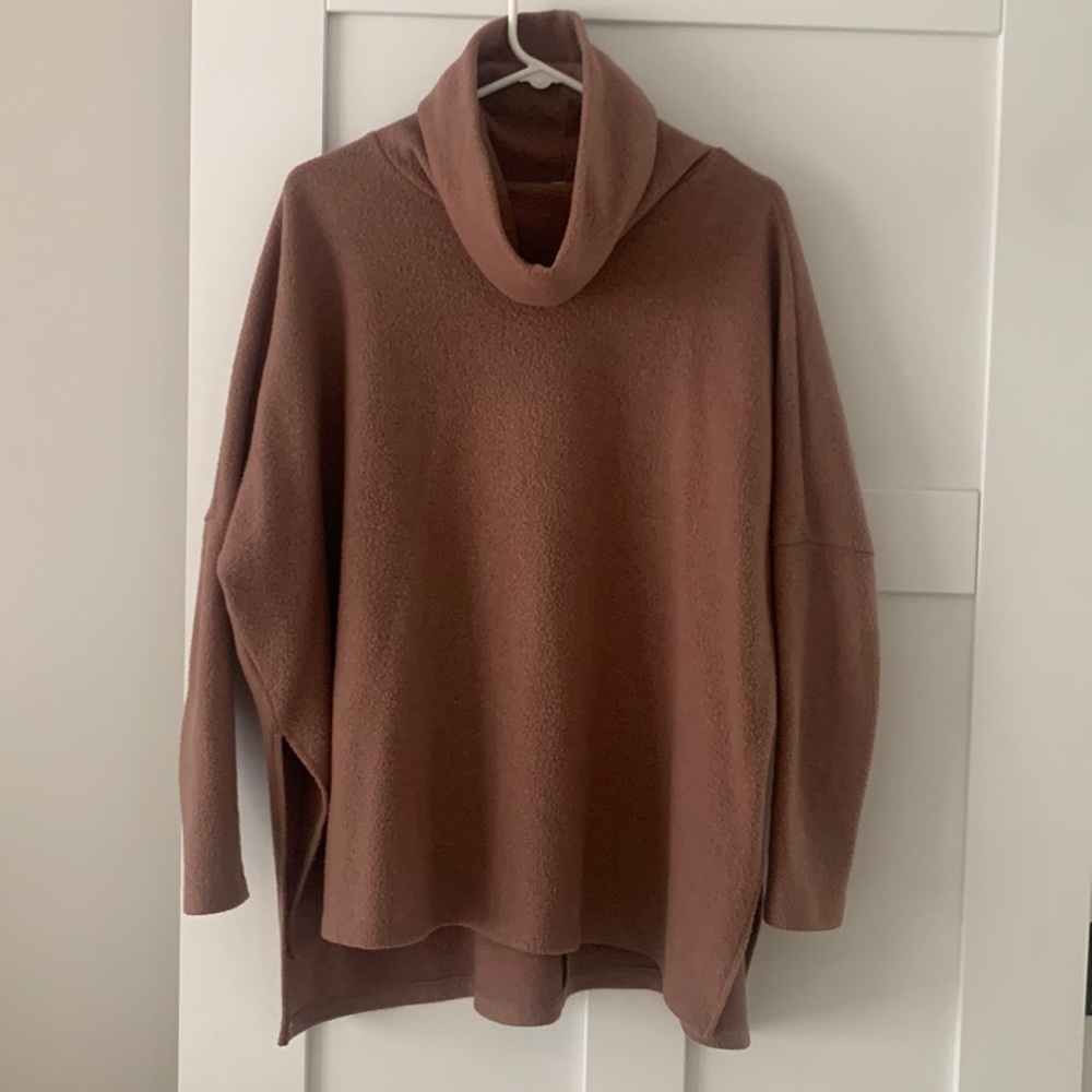 Brown Cowl Neck sweater